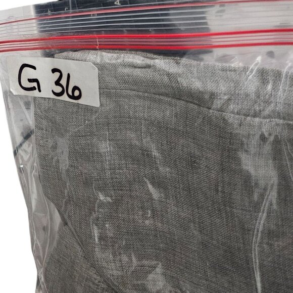 Tempo Paris Pull On Linen Womens Relaxed Fit Gray Pants Size S Lagenlook - Picture 11 of 11